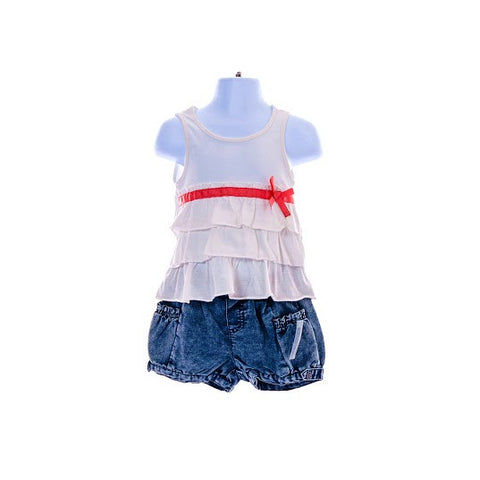 Girl's DKNY Sleeveless Top & Denim Shorts