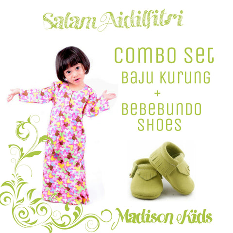 Combo Set Baju Kurung + Bebebundo