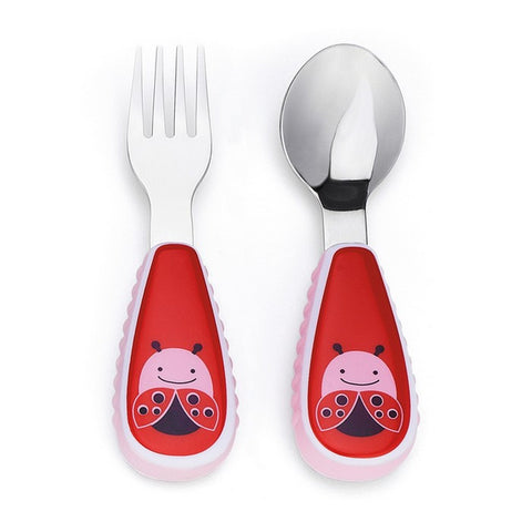 Zootensils Fork & Spoon - Ladybug