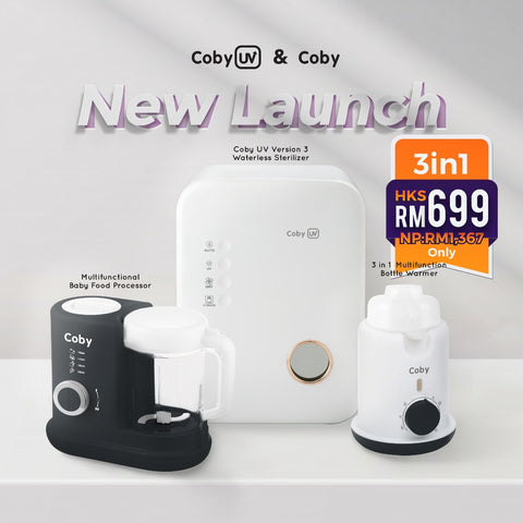 Coby UV Version 3 + Baby food processor + bottle warmer