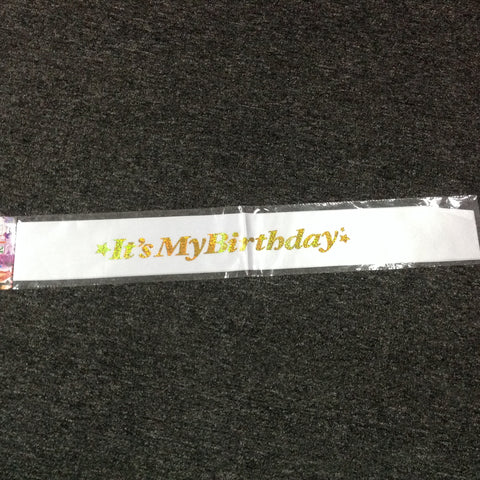 Sash - Its My Birthday Gliter