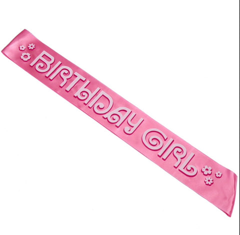 Sash Birthday Girl