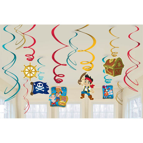 Jake and Neverland Swirl Decorations