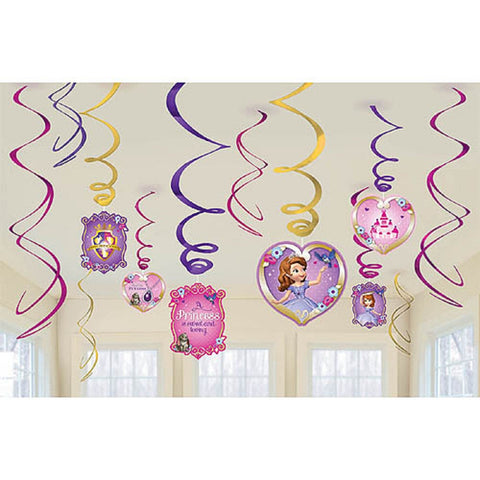 Sofia the FIrst Swirl Decorations