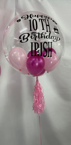 Bubble Balloon with Tussle & Wording