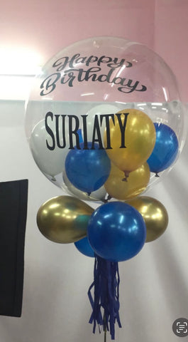 Burbble Balloons with tussle and small Balloons
