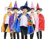Halloween Costume Wizard Witch Cloak Cape Robe