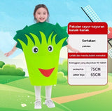 ￼ Fruit & Vegetables Costume  (Kids)[Pumpkin, strawberry, apple, watermelon, grape, pineapple, mushroom, corn]