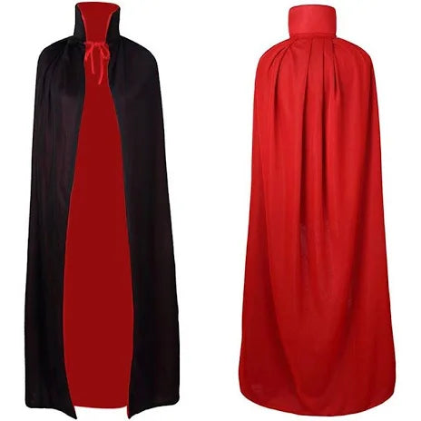 Vampire Dracula Cloak Cape For Children Kid Halloween Fancy Dress Costume