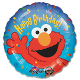 Happy Birthday Elmo Mylar Party Balloon 18"