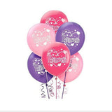 Latex Princess Birthday Balloons 12"