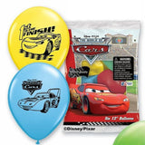 Disney Cars Printed 12" helium quality latex balloons.
