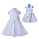 Girl's Princess White Flower Girl's Dress