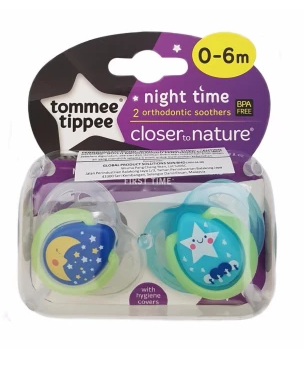 Tommee Tippee Closer To Nature Night Time Soother (0-6m)