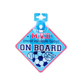 On Board Sign M.V.B design.