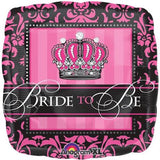 Crowned Bride To Be Foil Balloon