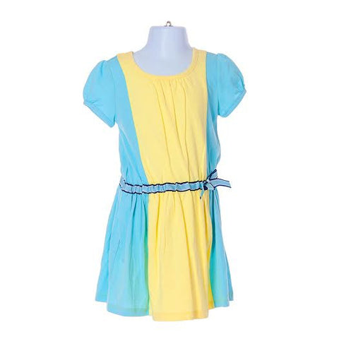 Girl's Nautica Short Sleeve Dress with Bow Belt
