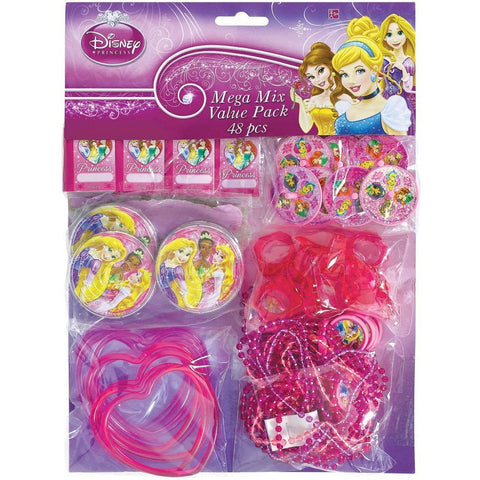 Disney Princess Party Favor Pack Girl Birthday (48 pcs)