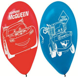 Amscan Disney Cars Red Blue Mcqueen Mater Latex Party