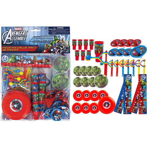 Avengers Assemble Kids Party Supplies 48 pc Party Favor Pack