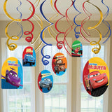 Disney Cars Swirl Decorations
