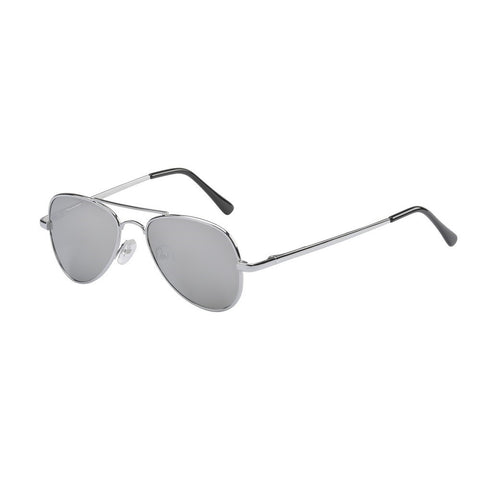 Eyetribe Frankie Ray - Kids 3 years + - Jet Metal Aviator Sliver Flash Mirror