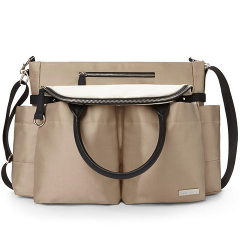 Chelsea Downtown Chic Diaper Satchel - Champagne