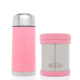 Autumnz - SS Vacuum Flask & Food Jar Set 500ml *Pink*
