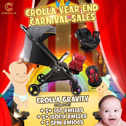 Crolla Gravity Combo SEt  Carseat YEAR AND SALE