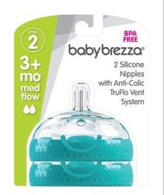 Baby Brezza Stage  Replacement Baby Bottle Nipples