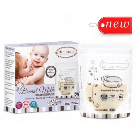 Autumnz - Double ZipLock Breastmilk Storage Bag