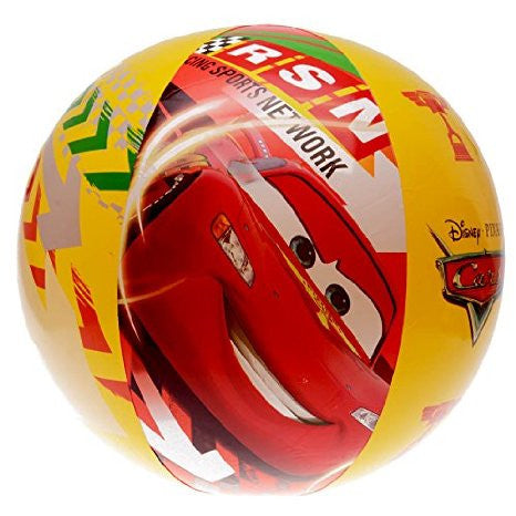 Intex Cars Theme 24-Inch Inflatable Bright Color Beach Ball - Summer Aqua Fun Toy