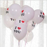 Printed latex balloon with helium