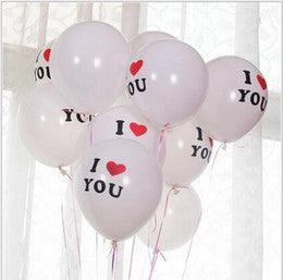 Printed latex balloon with helium