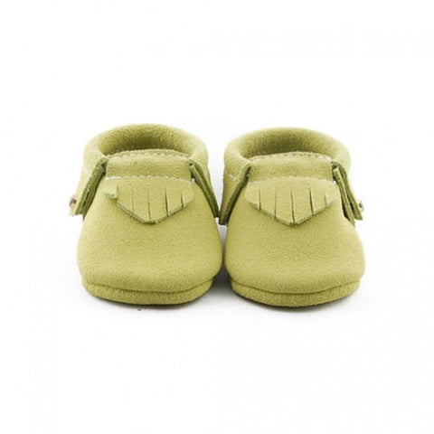 BEBE BUNDO - Lime - Suede Moccasins