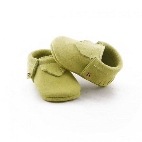 BEBE BUNDO - Lime - Suede Moccasins