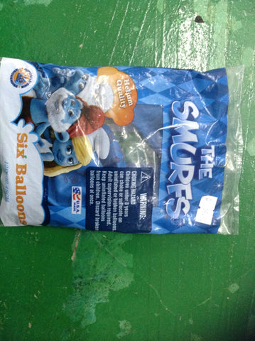 The smurfs 6 balloons 12imc