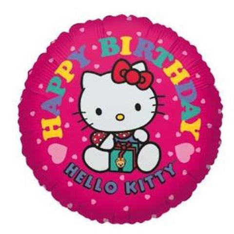Hello Kitty Happy Birthday Foil Balloon