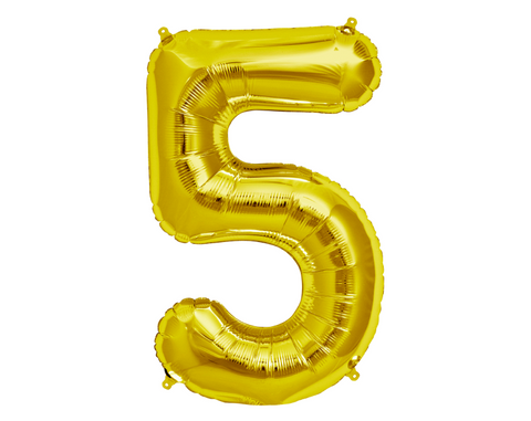 Foil Number 5 (gold)