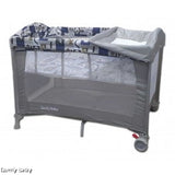 COMFY BABY TRAVEL COT - PREMIUM GREY (FOC MEMORY FOAM MATTRESS TOPPER)