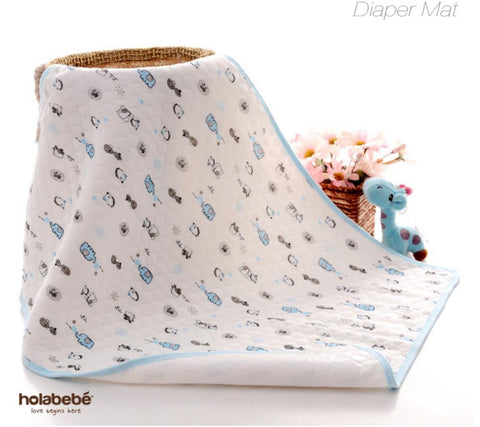 Holabebe - Diaper Mat (Blue Elephant)