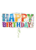 Happy Birthday SuperShape Foil Balloon
