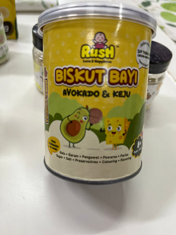 Rush Biskut Bayi Avakado & Keju