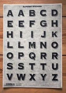 Alphabet sticker