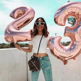 FOIL NUMBER 7 (40") ROSEGOLD
