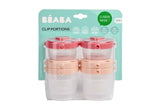 Béaba Set of 6 120 ml and 60 ml Clip Portions