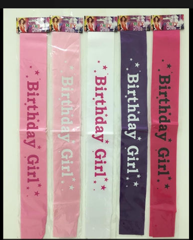 Sash Birthday Girl