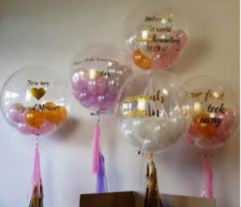 Bubble Balloon with Tussle & Wording