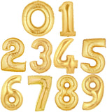 Number Foil Balloons - gold