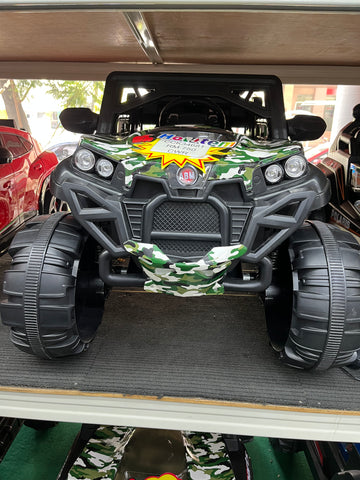 RIDE ON JEEP CRAWLER TWO SEATER LED HEADLAMPS 12V MUSICAL RIDE ON CAR ELECTRIC KIDS